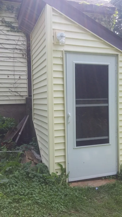 After completed home repair project